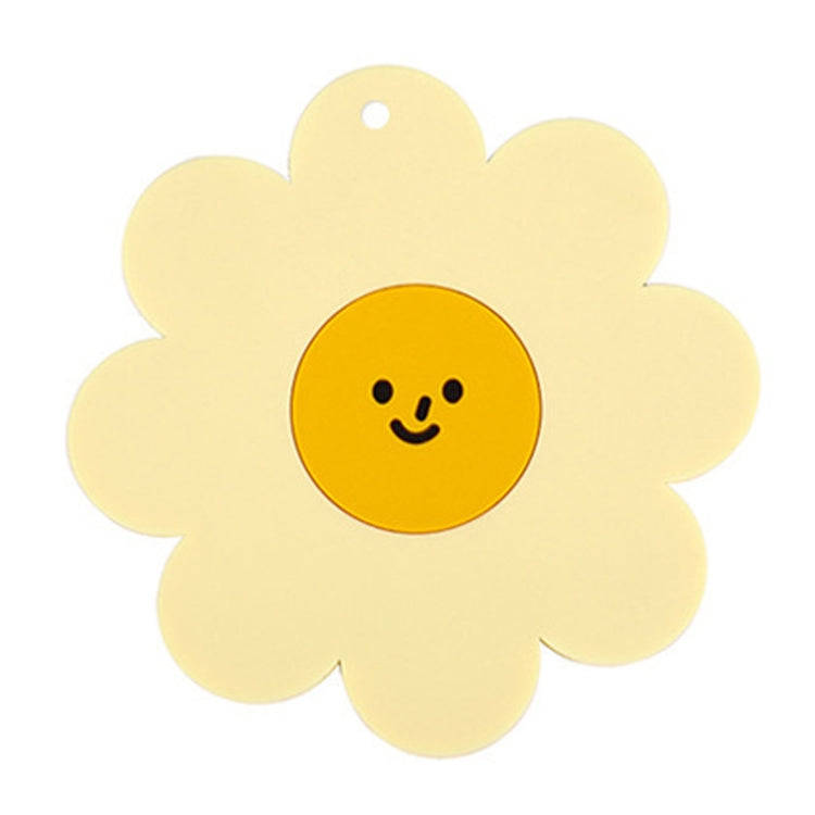 Sunflower Cute PVC Heat Insulation Mat Household High Temperature Resistant Table Pad, Style: Yel...