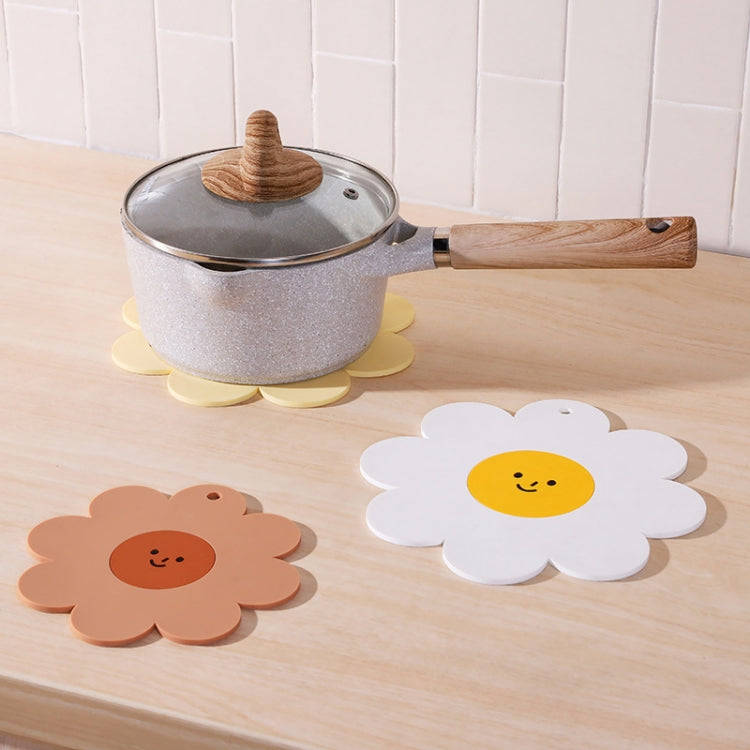 Sunflower Cute PVC Heat Insulation Mat Household High Temperature Resistant Table Pad, Style: Pur...