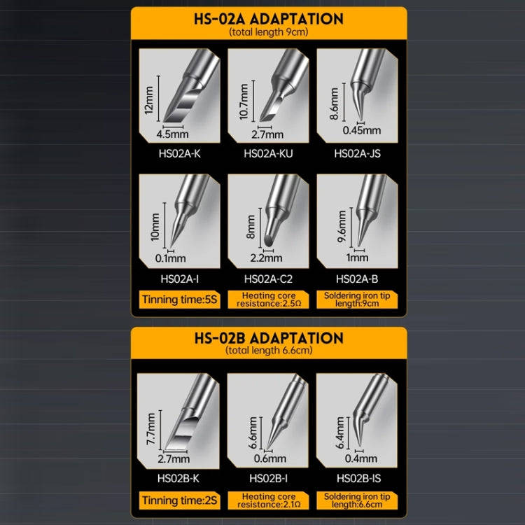 FNIRSI Portable Constant Temperature Soldering Iron Set, Model: HS-02B Standard K