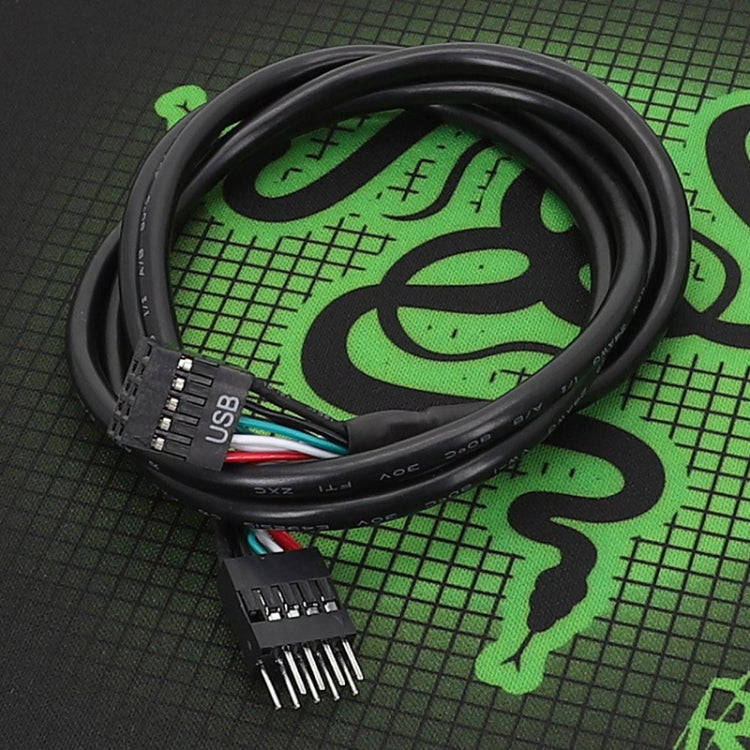30cm Motherboard 9Pin USB2.0 Extension Cable 26AWG Double Shielded Cord