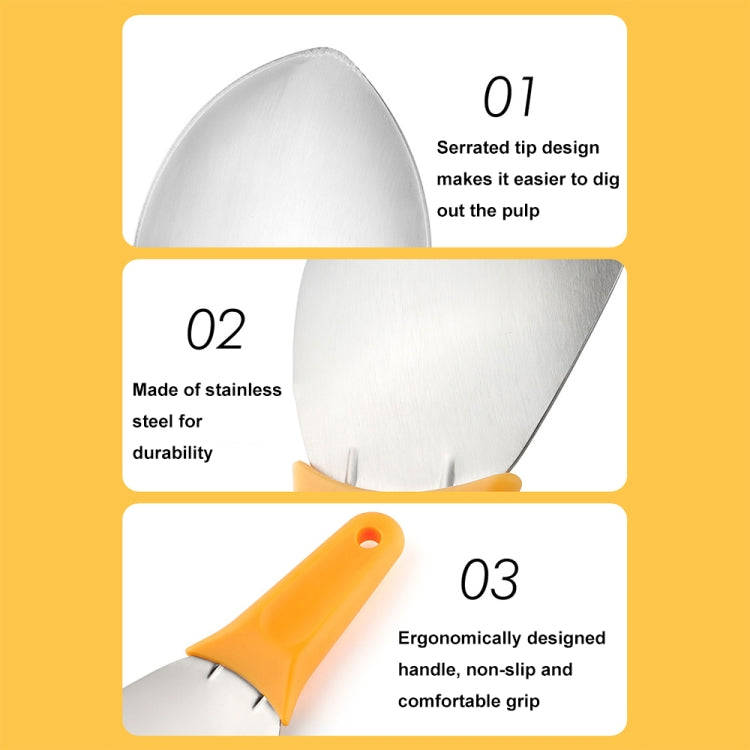 Mango Slicing and Dicing Tool Multifunctional Stainless Steel Fruit Peel Separator(1pcs)
