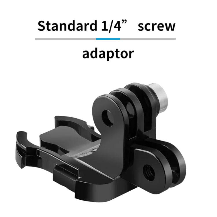 TELESIN GP-MTB-T02-BK Sports Camera Double Head J-Buckle Backpack Quick Release Conversion Accessory