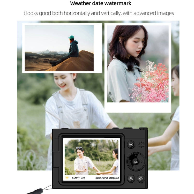 High-Definition CCD Digital Camera 64 Million WiFi Card Camera, Color: Black + Microphone
