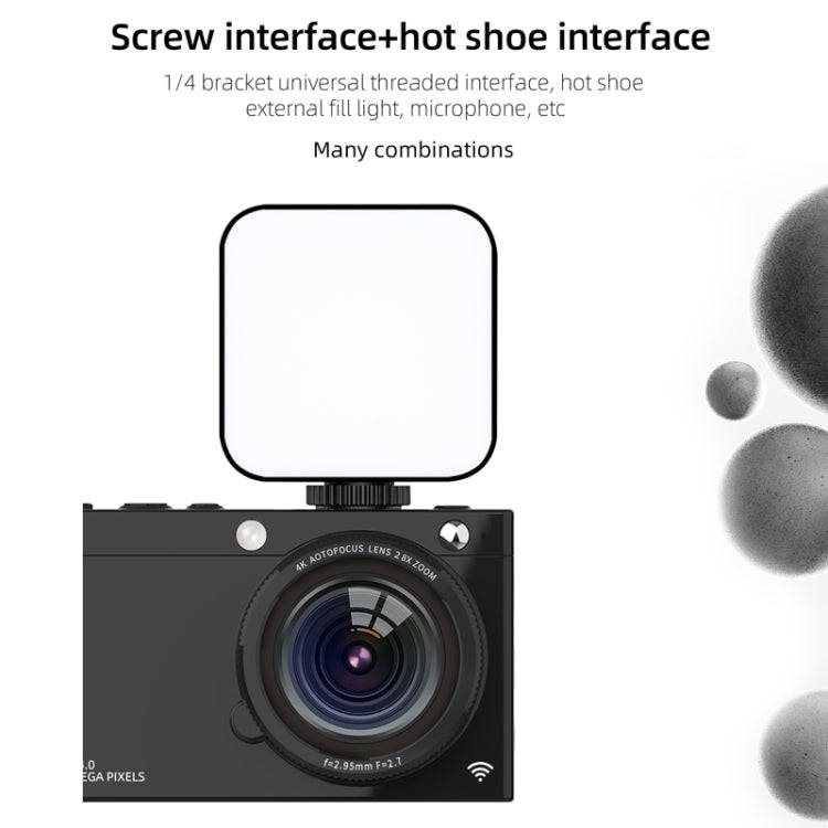 High-Definition CCD Digital Camera 64 Million WiFi Card Camera, Color: Black + Microphone