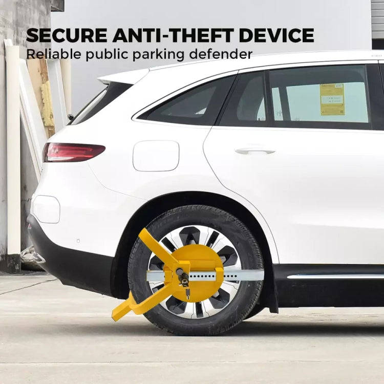 Car Anti-theft Lock SUV Wheel Three-prong Lock With Suction Cup, Style: With Disc