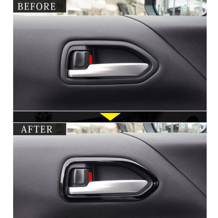 For Toyota 2022 VOXY/NOAH 90 Series Right-hand Drive Door Handle Patch Frame(Piano Black)