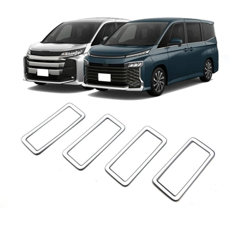 For Toyota 2022 Voxy/Noah 90 Series Rear Air Vent Decorative Frame(Matte Silver)