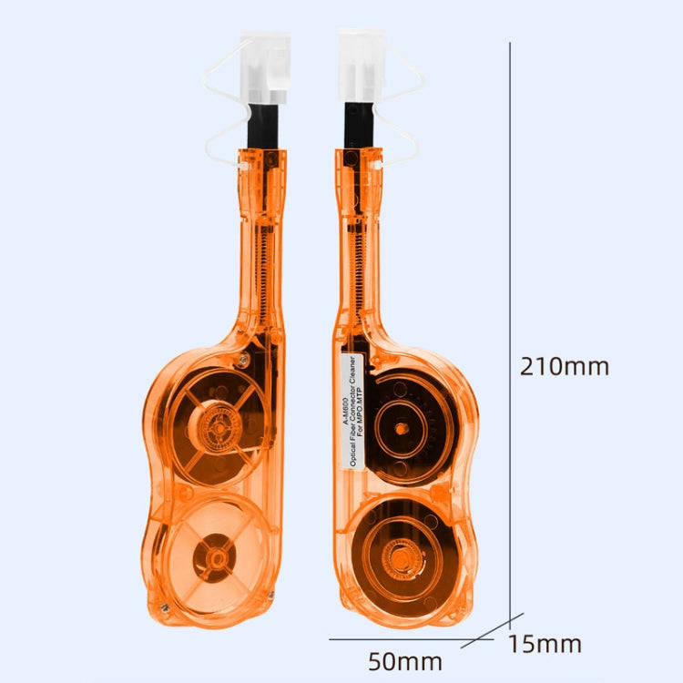 For MPO / MTP Fiber Optic Cleaning Pen Optical Module Ferrule Endface Cleaner(Orange)