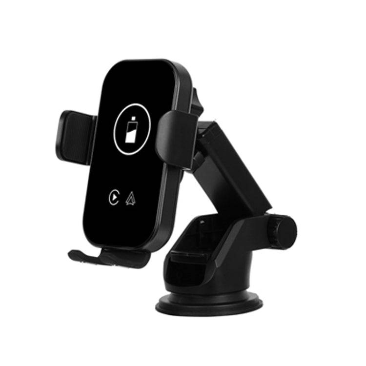 Fast Charging Retractable Recharging Cell Phone Holder With Wireless CarPlay Android Auto Functio...