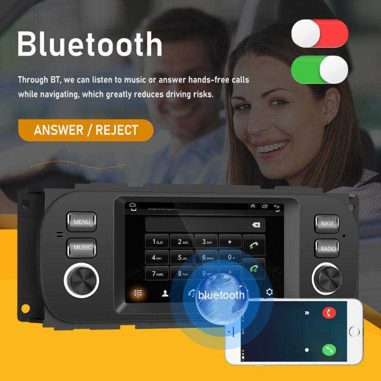 For Para Jeep Grand Cherokee 1999-2004 Carplay Android Navigation All-In-One Monitor With Large S...