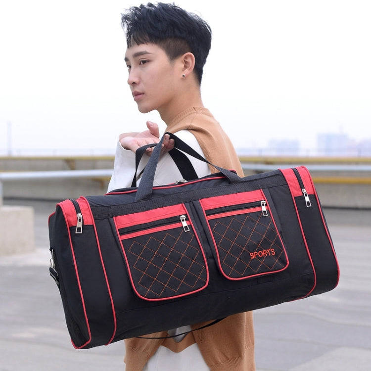 Simple Portable Shoulder Large Capacity Travel Bag Handheld Luggage Bag, Color: Small Black