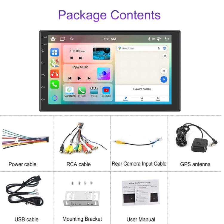 9inch Android 13.0 Dual Butt Universal Wireless Carplay Car Navigation Center Control All-In-One ...