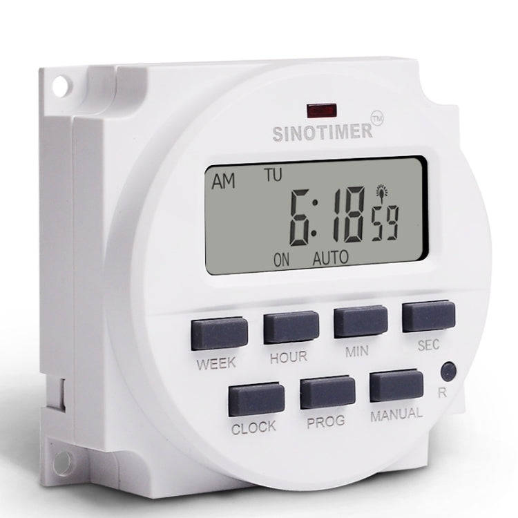 SINOTIMER TM618SH  1 Second Interval Digital LCD Timer Switch Programmable Time Relay 220V