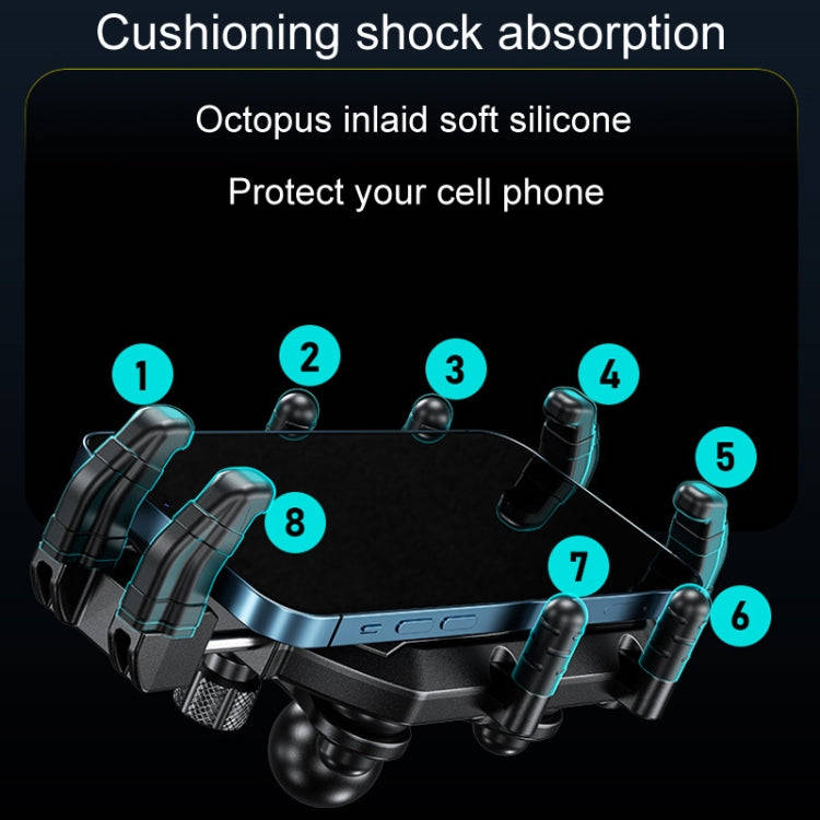 Kewig Motorcycle Octopus Holder Anti-Theft Motorcycle Cell Phone Mounts, Model: M26-C1