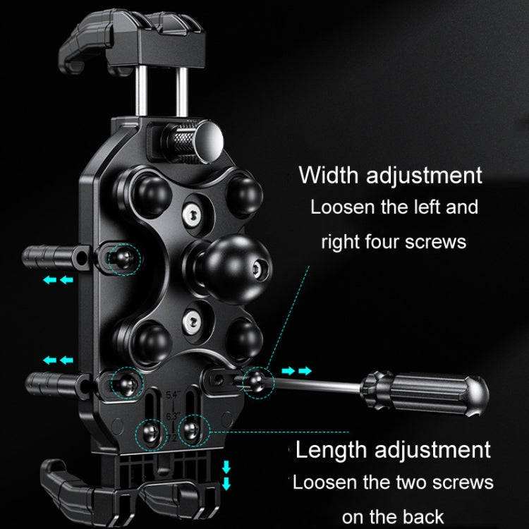 Kewig Motorcycle Octopus Holder Anti-Theft Motorcycle Cell Phone Mounts, Model: M26-C1