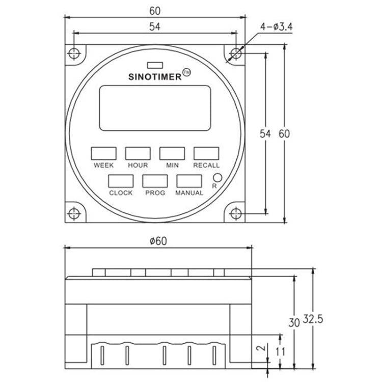 SINOTIMER Programmable Timer Switch Time Controller, Model: TM618H 5V