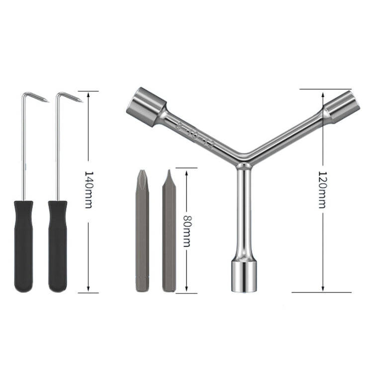 5pcs/Set Boiler Washing Machine Disassembly Cleaning Repair Tools Multifunctional Screwdriver Tri...