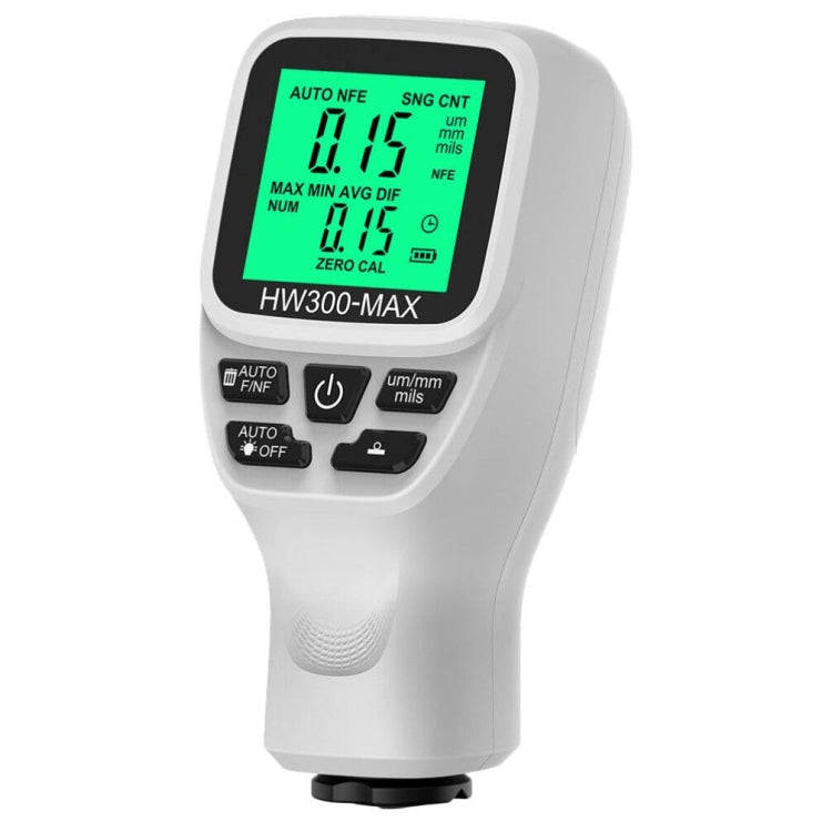 HW300-MAX Coating Thickness Gauge Anti-skid Paint Film Tester(White)