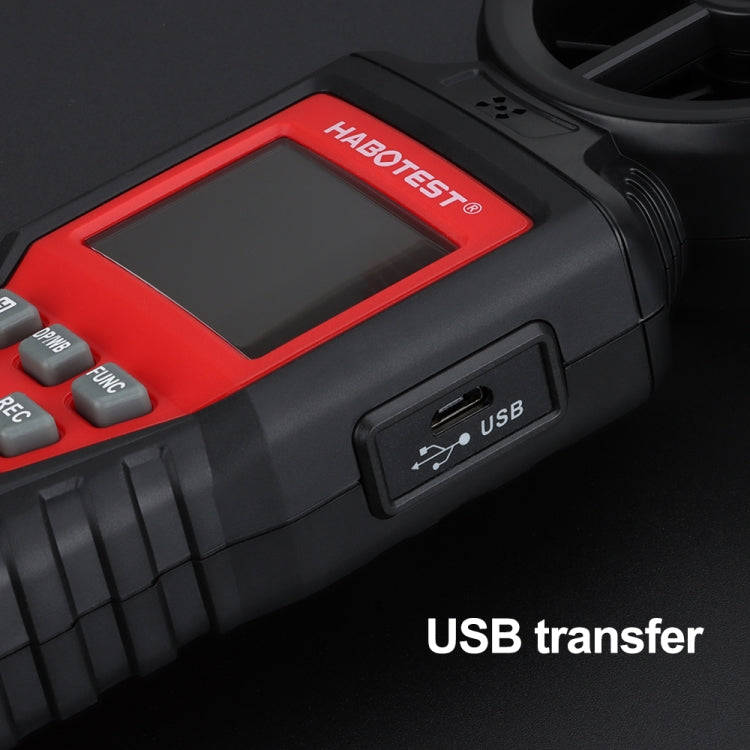 HABOTEST Handheld High-Precision Digital Anemometer With USB(HT625B)