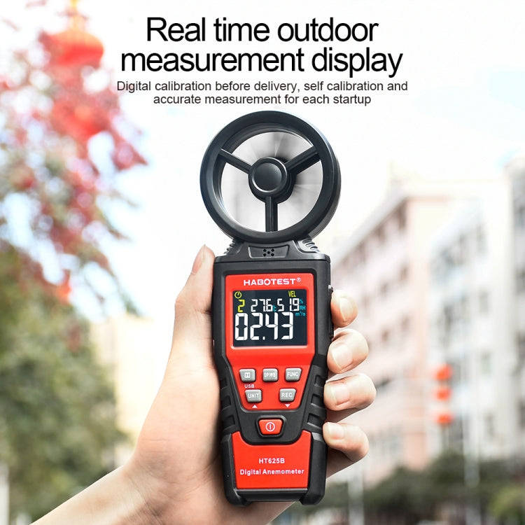 HABOTEST Handheld High-Precision Digital Anemometer With USB(HT625B)