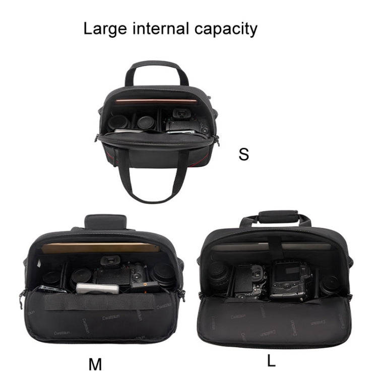 Cwatcun D109 Portable Casual Waterproof Multi-Function Camera Storage Photography Bag, Color: Sma...