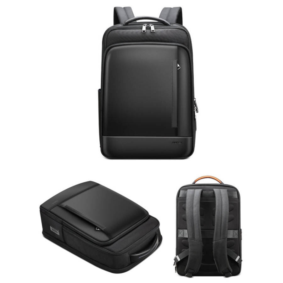 Bopai 61-51011 Large-Capacity Waterproof Business Laptop Backpack With USB+Type-C Port(Black)