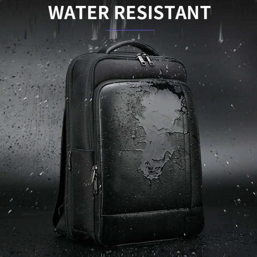 Bopai 61-51011 Large-Capacity Waterproof Business Laptop Backpack With USB+Type-C Port(Black)