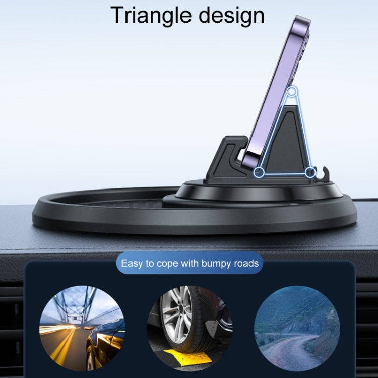 Car Dashboard Navigation Phone Holder Multifunctional Non-Slip Storage Bracket(Blue)