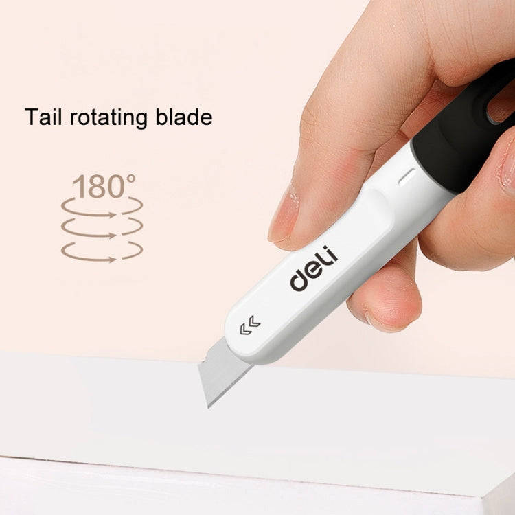 Deli DL412 Mini Small Art Knife Courier Portable Box Opener(White)