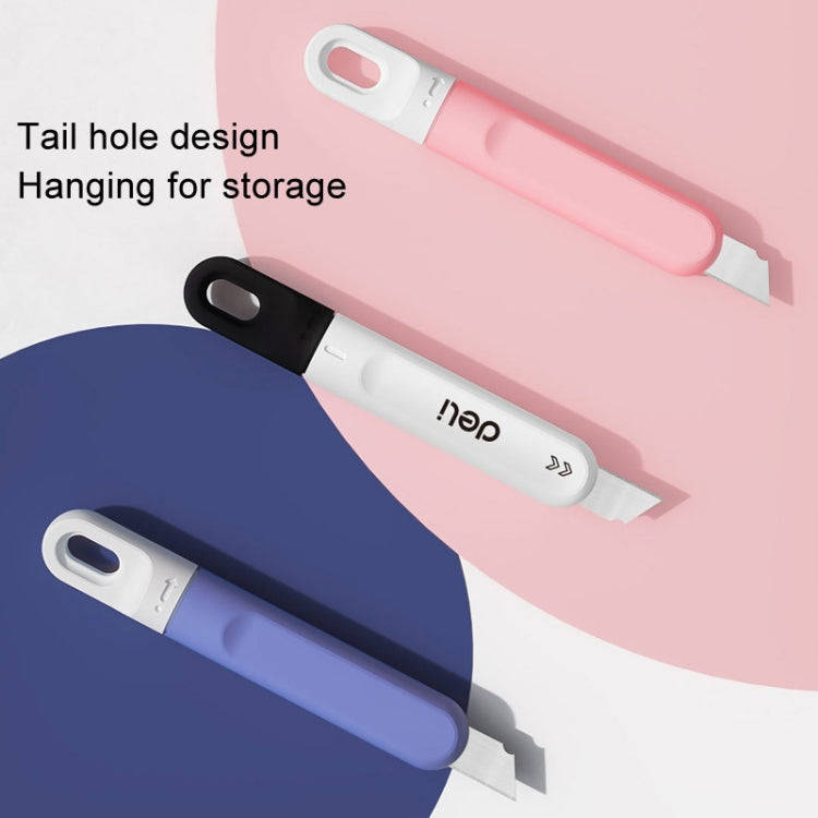 Deli DL412 Mini Small Art Knife Courier Portable Box Opener(White)