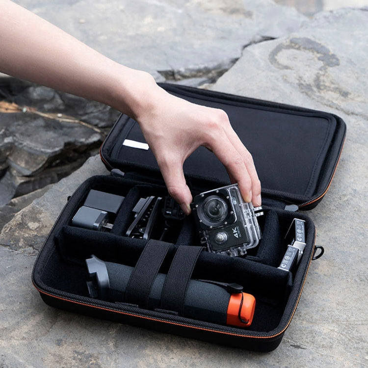 Cwatcun H91 Medium Sports Camera Case Portable Waterproof EVA Digital Camera Storage Bag(Black)
