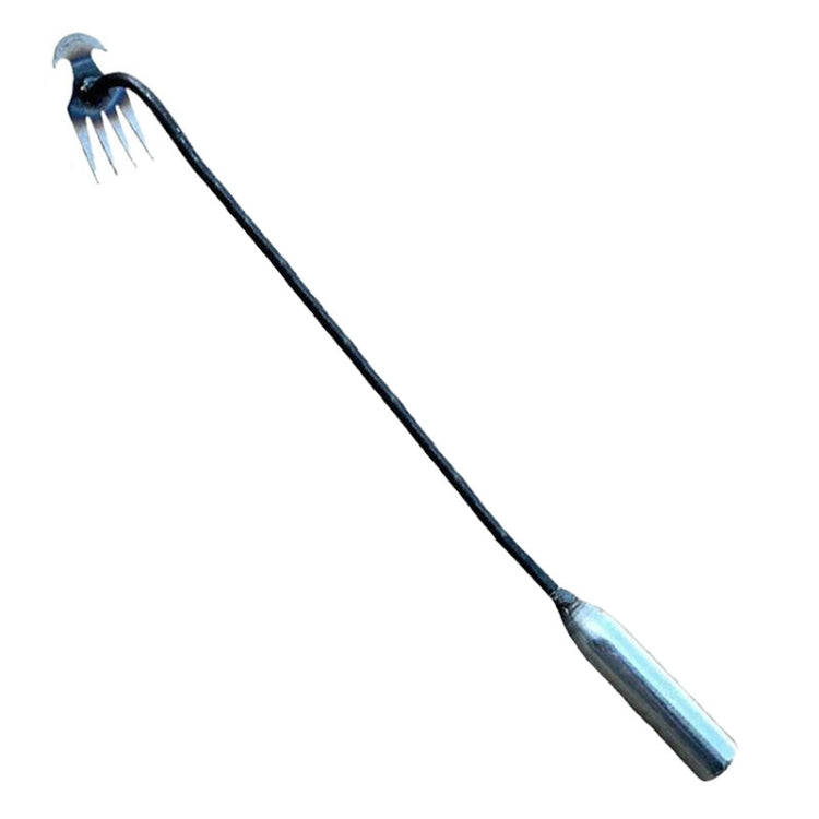 Four-Tooth Dual Purpose Weed Remover Tool Gardening Weed Rake Uprooting Weeding Tool, Length: 50c...