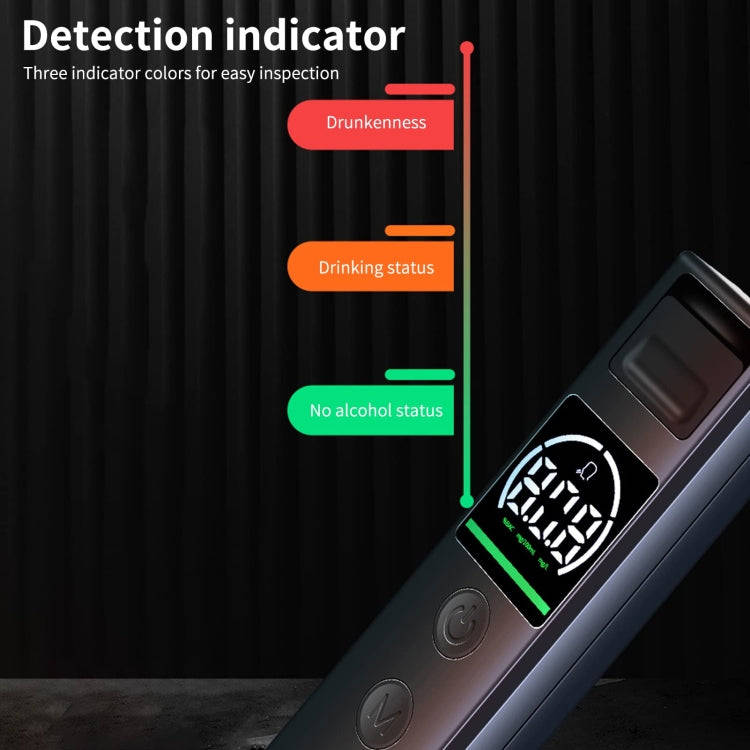 Small Portable Breath Alcohol Tester For Home Car Use(Black)