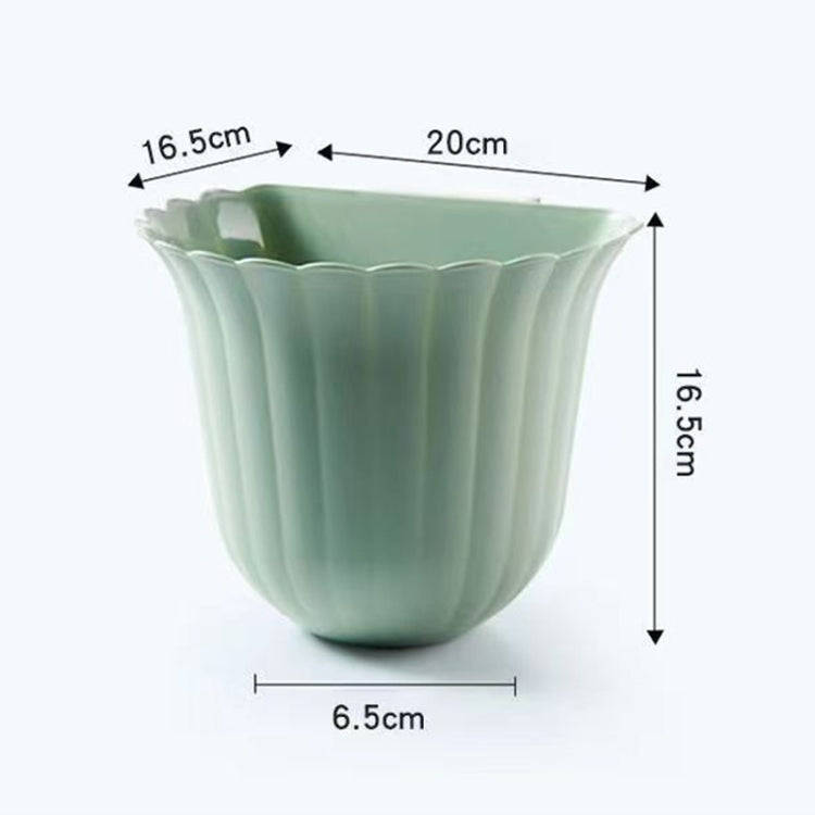 Multifunctional Hanging Kitchen Trash Can Household Flower Desktop Garbage Can(Black)