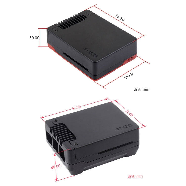 Waveshare 26587 For Raspberry Pi 5 Argon Neo Aluminum Alloy Case, Spec: Standard