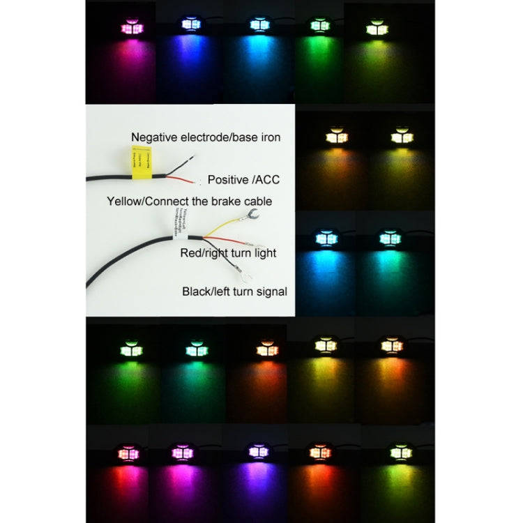 8 in 1 Car Chassis Light RGB Colorful Atmosphere Light