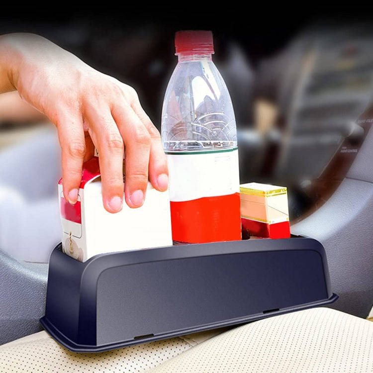 Car Seat Gap Armrest Cup Holder Storage Box(Black)