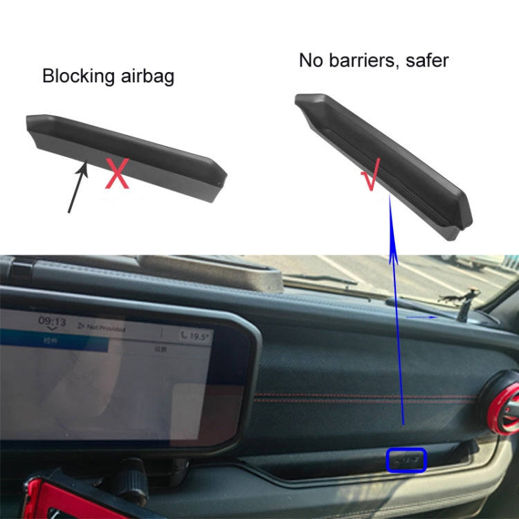For Jeep Wrangler JL 2024 Passenger Handle Storage Box