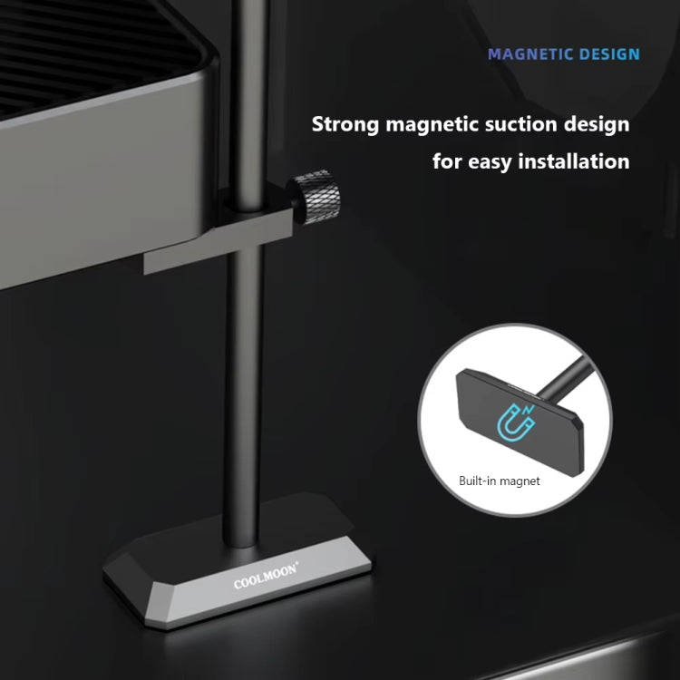 COOLMOON GH260 Desktop Computer Vertical Mounted Graphics Card Protection Shelf Metal Rod Magneti...