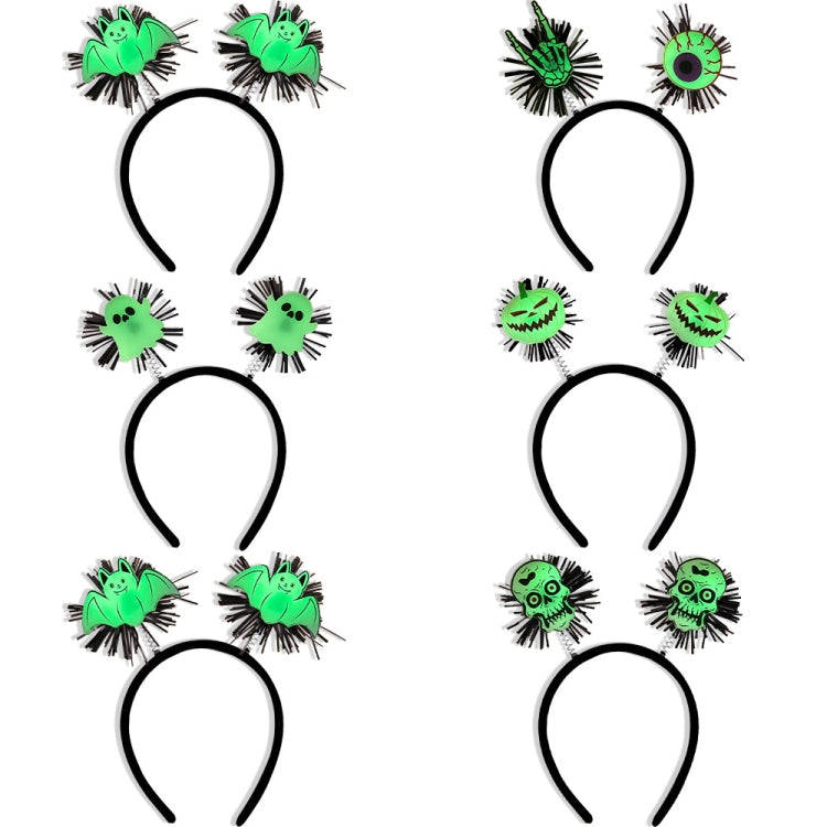 Halloween Horror Hair Accessories Luminous Headband Party Luminous Props, Color: Ghost