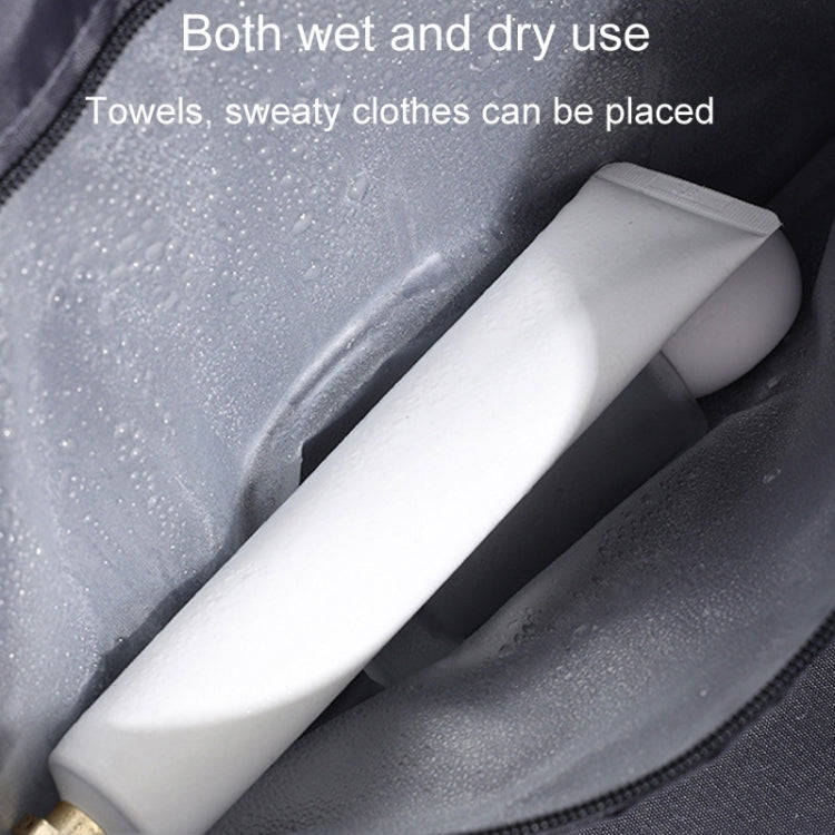 Set Trolley Short Trip Traveling Bag Wet And Dry Separation Large Capacity Storage Pack(Bright Bl...