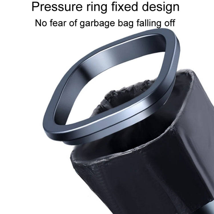 Simple Car Trash Can Automobile Storage Bin With Trash Bag(Black)