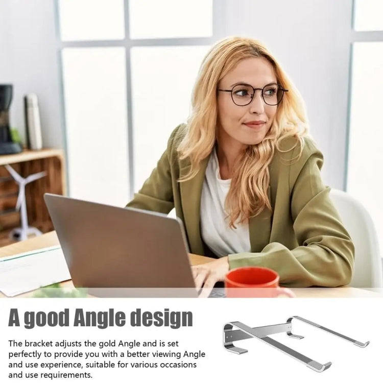 Aluminum Alloy Desktop Laptop Stand(Silver)