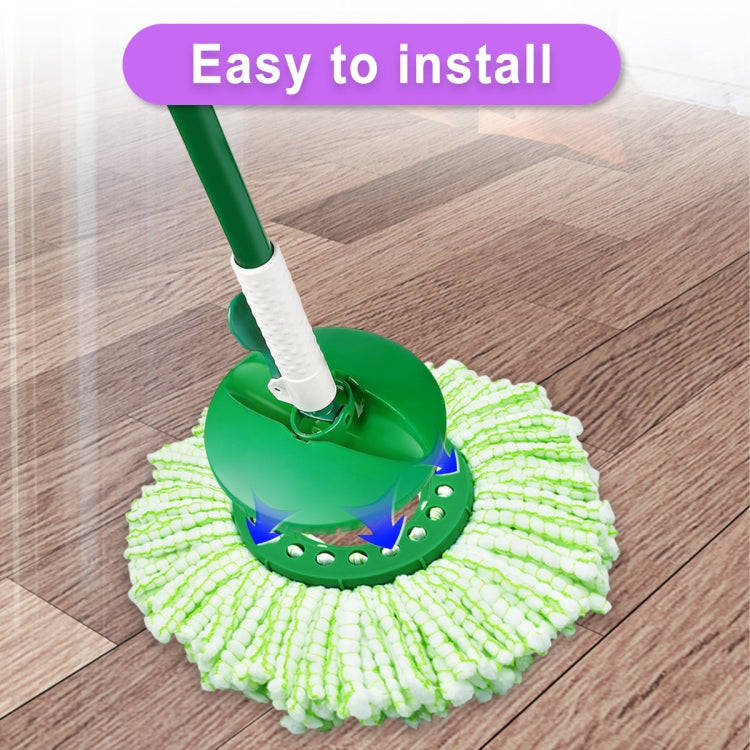 For Libman Tornado Spin Mop Microfiber Mop Pad Replacement Parts(White)