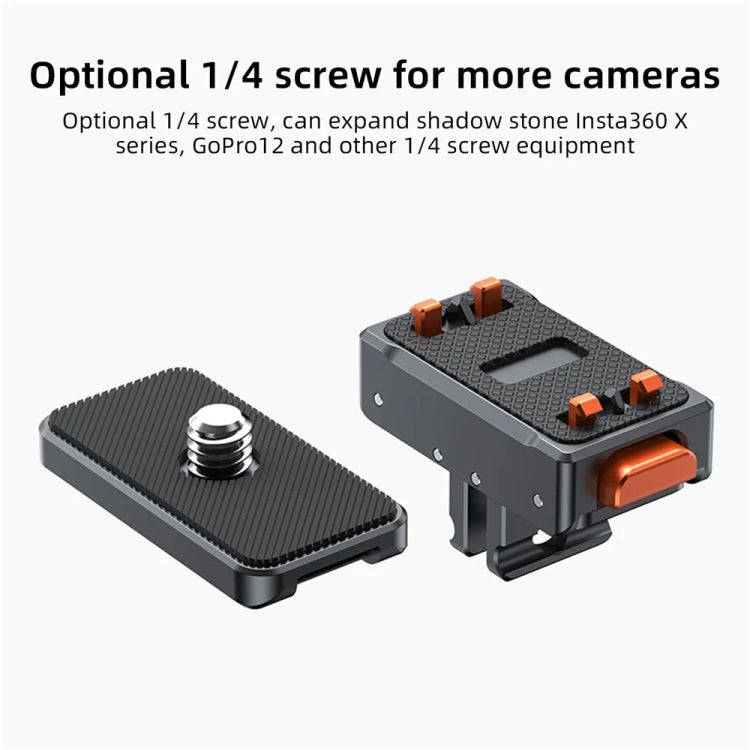 VRIG Magnetic Quick Release Adapter for Action Camera , Spec: Base+Top Cover Kit