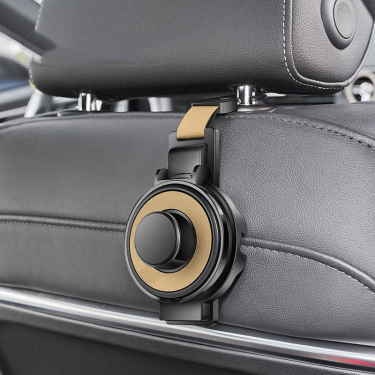 3 In 1 Car Seat Back Hanger for Cup and Phone Vehicle Seat Headrest Hooks(Beige)