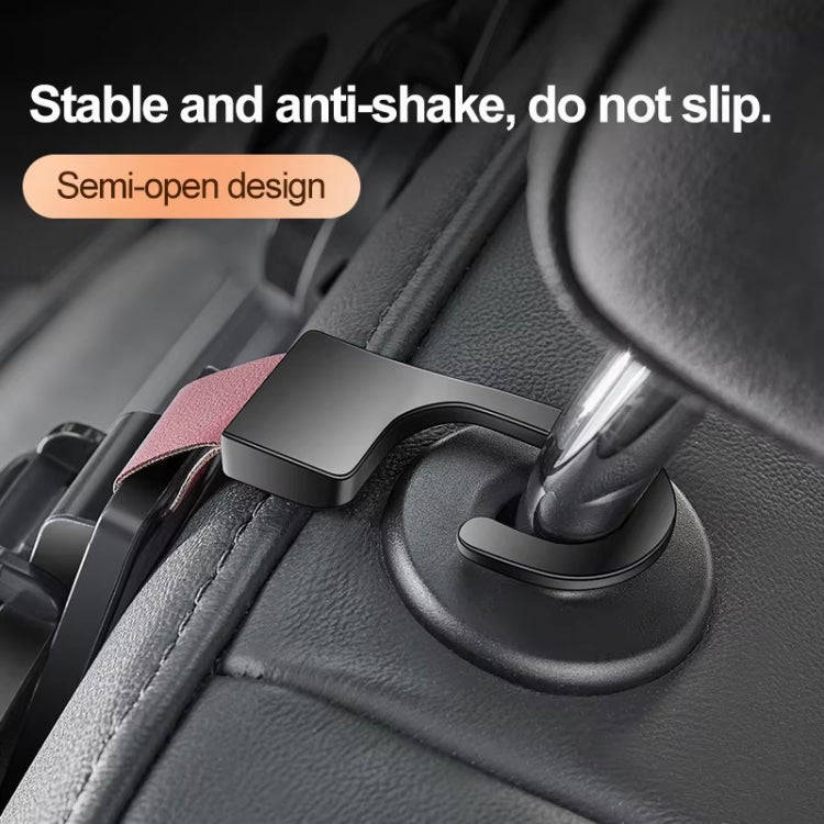 3 In 1 Car Seat Back Hanger for Cup and Phone Vehicle Seat Headrest Hooks(Beige)