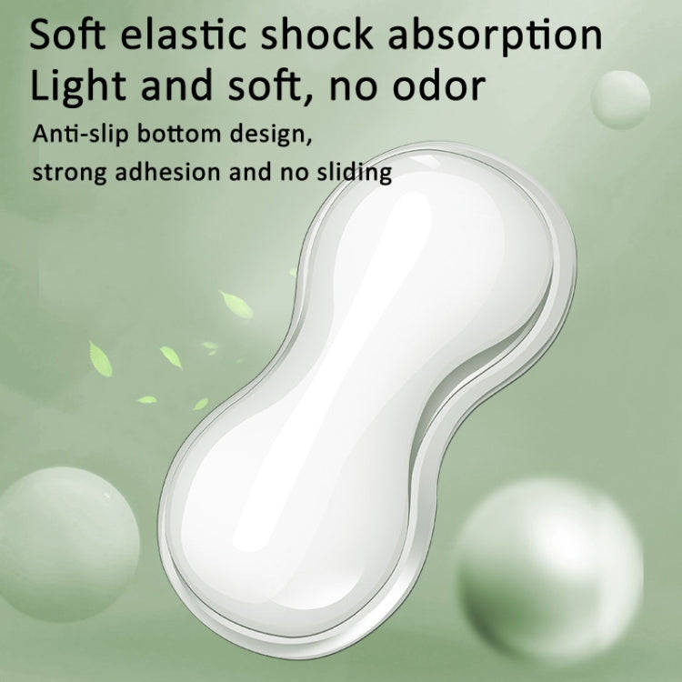 Cool Silicone Keyboard Wrist Rest Mouse Pad Relieve Wrist Fatigue, Spec: Small Transparent
