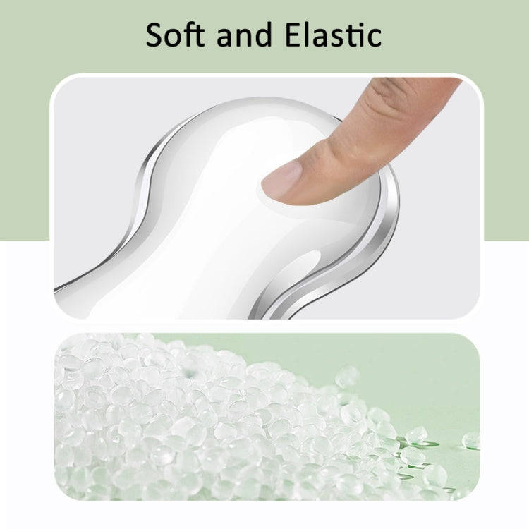 Cool Silicone Keyboard Wrist Rest Mouse Pad Relieve Wrist Fatigue, Spec: Small Transparent Gray