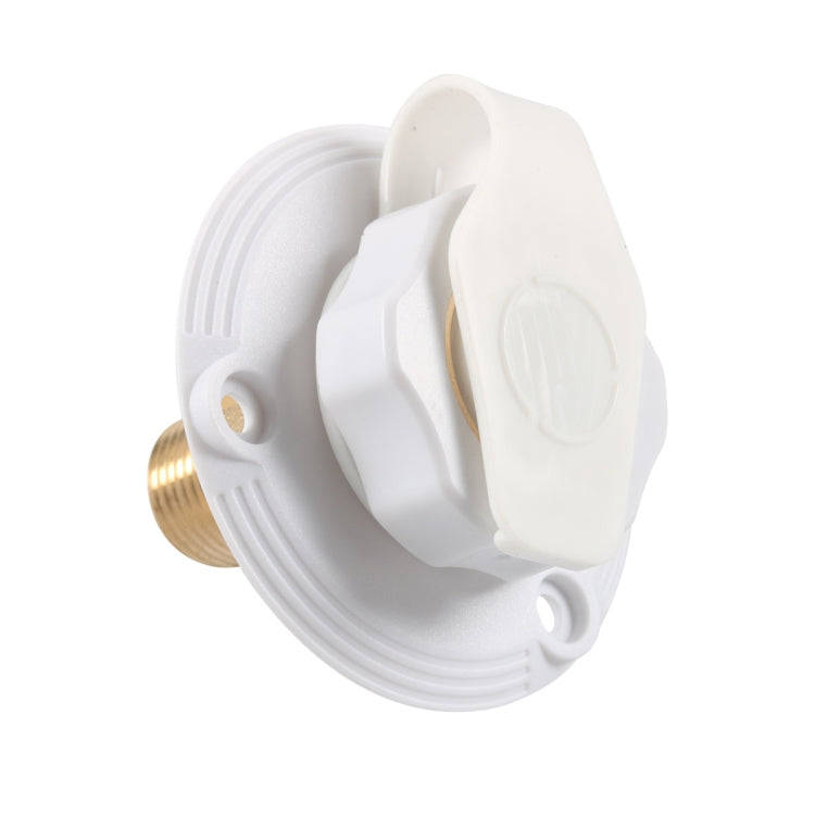 RV Brass Water Inlet Check Valve Yacht Accessories, Color: Black